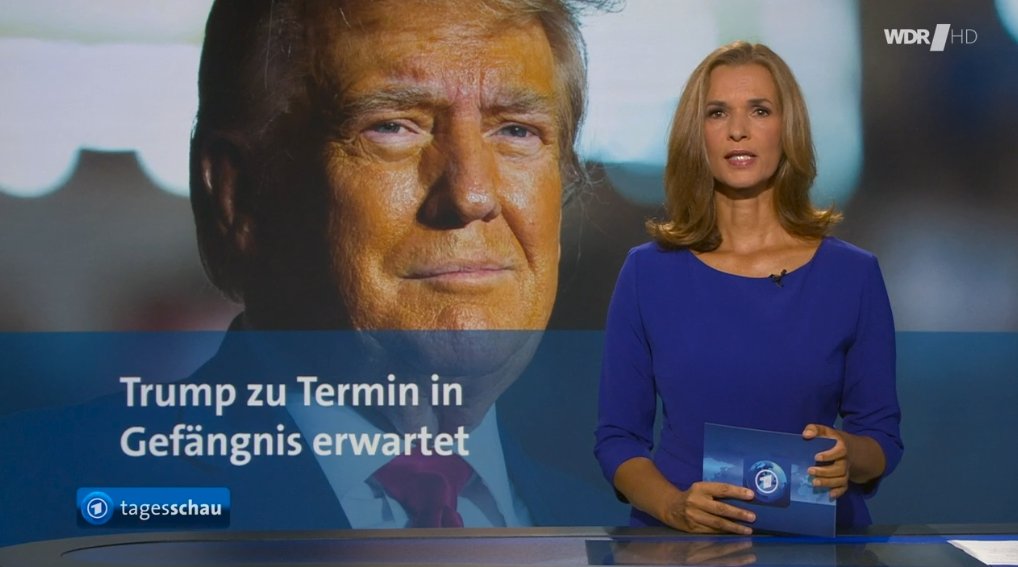 Großes Kompliment an die Bildredaktion der <a href="/tagesschau/">tagesschau</a> #trump #feelingorange