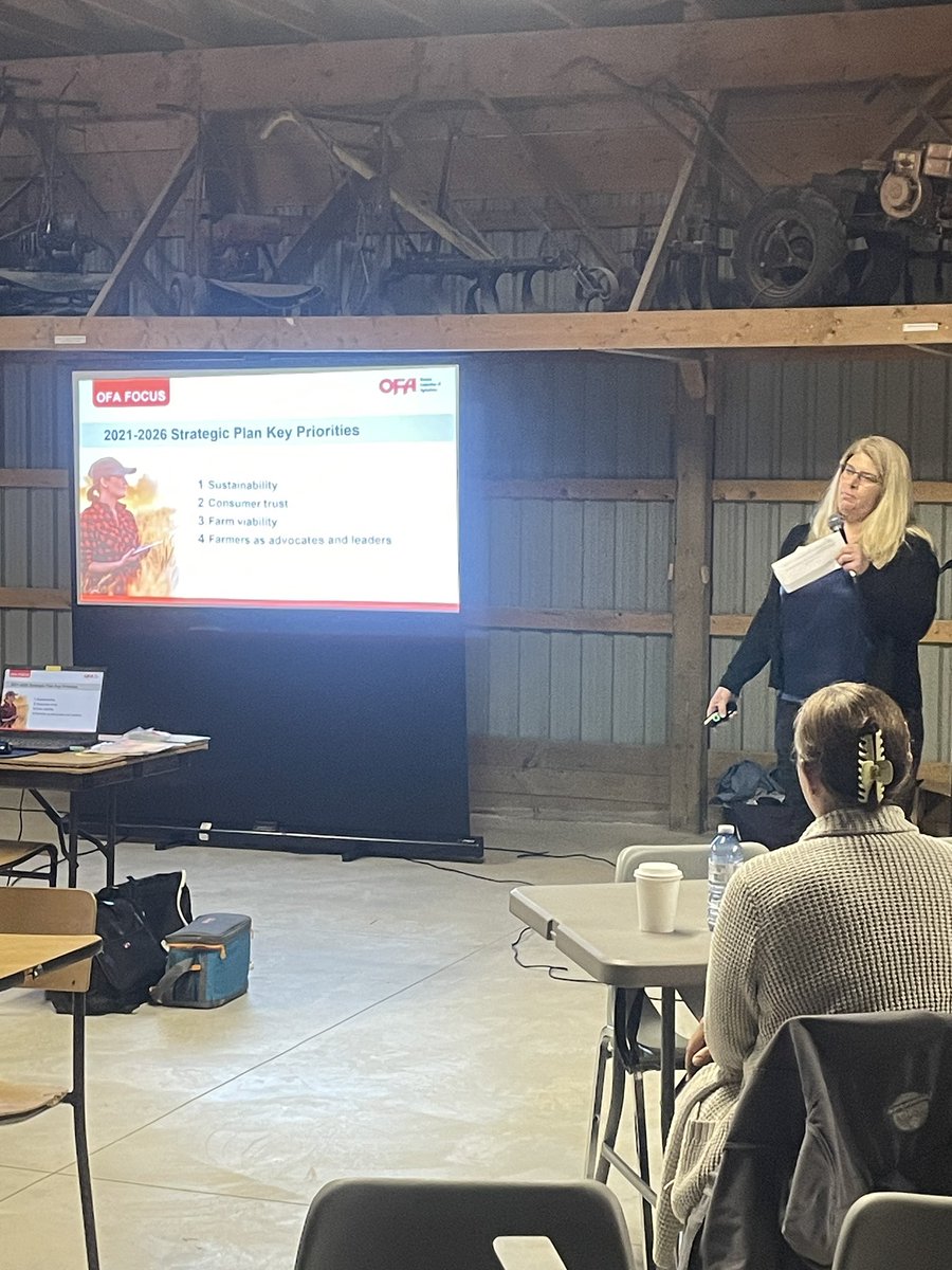 A great evening yesterday at the joint Oxford/Elgin County Regional Meeting! Excellent speakers, OFA updates, County federation elections for upcoming meetings and of course, a fabulous local meal! Thanks to all involved!