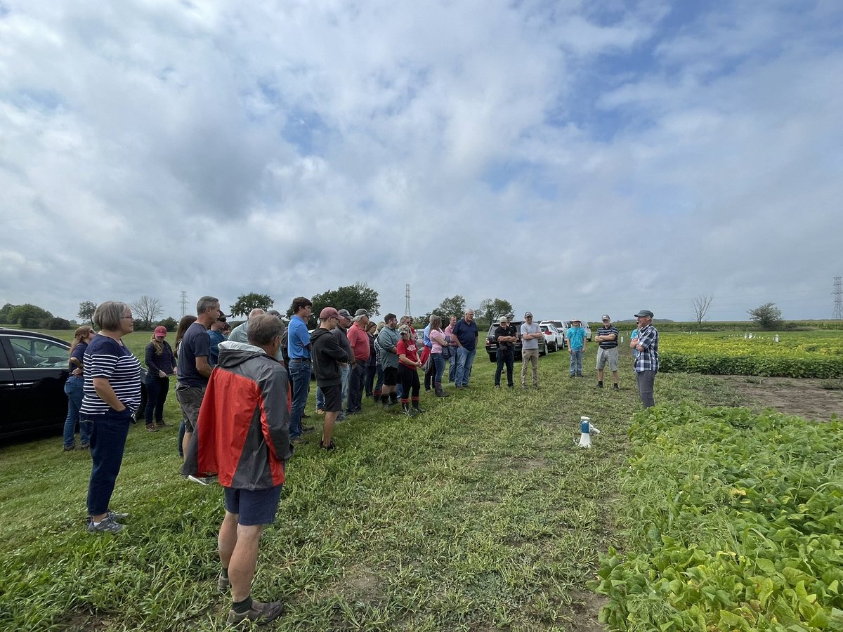 A tour of UofG dry bean breeding program this afternoon. Led by Peter Pauls