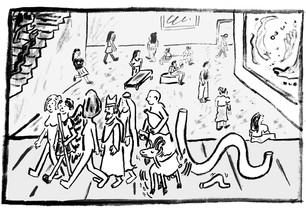 MuseumModernArt's tweet photo. What happens to the sculptures in MoMA’s garden when it rains?

In our latest Drawn to MoMA, artist Steph Becker reflects on her rainy day at MoMA and visual storytelling → https://t.co/RpbPPcrXlF https://t.co/IJSZQvoPTq