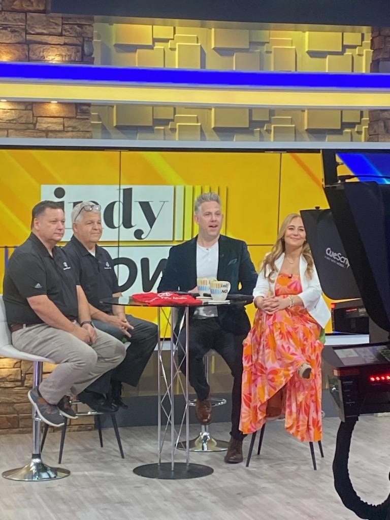 elevenfifty's tweet photo. Thank you @IndyNowTV for having us on to talk about our #tech programs and new Intro to #AI workshop coming up Sept 5th! Visit https://t.co/0EXgjhOzQJ for more information.
CEO John Qualls and VP of Marketing &amp; Enrollment Tony Smarrella with hosts Ryan Ahlwardt and Jillian Deam https://t.co/BCnjgggNhX