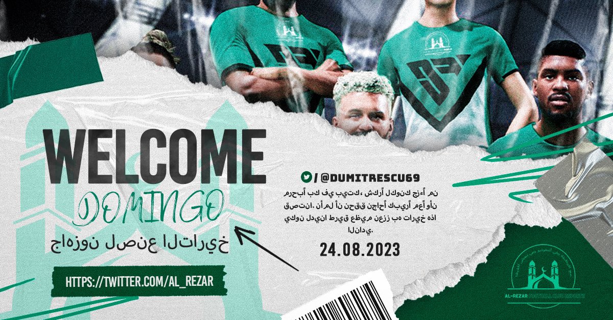 Al-Rezar FC eSports (@al_rezar) on Twitter photo 🚨BREAKING: <a href="/dumitrescu69/">Domingo Cerredo</a> to <a href="/Al_Rezar/">Al-Rezar FC eSports</a> . HERE WE GO! Full agreement and completed. 🟢
Se hace OFICIAL el segundo fichaje de la historia del club, con mucha experiencia y liderazgo, Domi y sus coquinos vienen a dar mucha FAENA. Good luck 🍀
أنتونيز يكتب القصة 🔥 🚨BREAKING: <a href="/dumitrescu69/">Domingo Cerredo</a> to <a href="/Al_Rezar/">Al-Rezar FC eSports</a> . HERE WE GO! Full agreement and completed. 🟢
Se hace OFICIAL el segundo fichaje de la historia del club, con mucha experiencia y liderazgo, Domi y sus coquinos vienen a dar mucha FAENA. Good luck 🍀
أنتونيز يكتب القصة 🔥