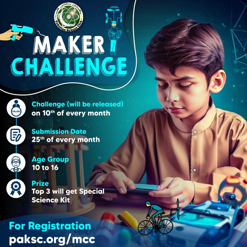abddulrauf's tweet photo. Attention, Parents! 
Is your child a budding scientist, inventor, or simply curious about the world of STEM? This is the perfect opportunity for them to explore their creativity and learn in an engaging way. 
@Pakscienceclub1
visit https://t.co/yrC7qZGF05 https://t.co/UtC3IfBkCl