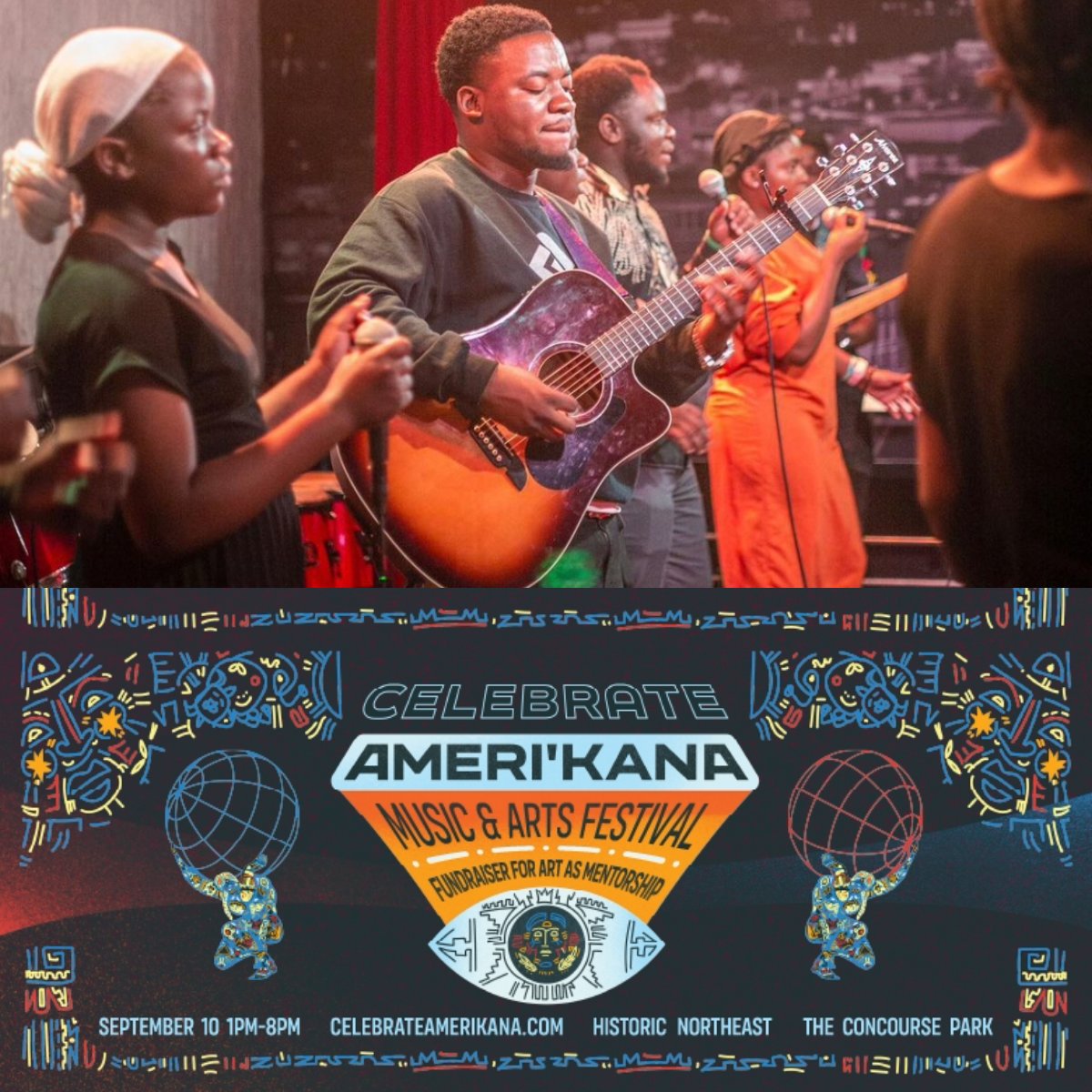 The Salvation Choir (@salvation_choir) on Twitter photo We're excited to play at the Celebrate AMERI’KANA Festival on September 10 in Kansas City at The Concourse Park. We play at 4pm.
Other bands include: <a href="/MakingMoviesHQ/">Making Movies</a>, <a href="/KateMCosentino/">Kate Cosentino</a>, and more. Come dance with us <a href="/QuintonLucasKC/">Mayor Q</a>!
MORE INFO: celebrateamerikana.com We're excited to play at the Celebrate AMERI’KANA Festival on September 10 in Kansas City at The Concourse Park. We play at 4pm.
Other bands include: <a href="/MakingMoviesHQ/">Making Movies</a>, <a href="/KateMCosentino/">Kate Cosentino</a>, and more. Come dance with us <a href="/QuintonLucasKC/">Mayor Q</a>!
MORE INFO: celebrateamerikana.com