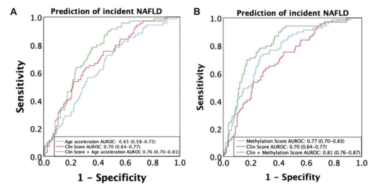 GeroScienceAGE's tweet photo. 📢New Open🔓Access Paper
DNA methylation age acceleration contributes to the development and prediction of non-alcoholic fatty liver disease.
https://t.co/u0uNiOXQ2j
#NonAlcoholicFattyLiverDisease #DNAmethylation #bodyfatdistribution https://t.co/WiyuSXVpaJ