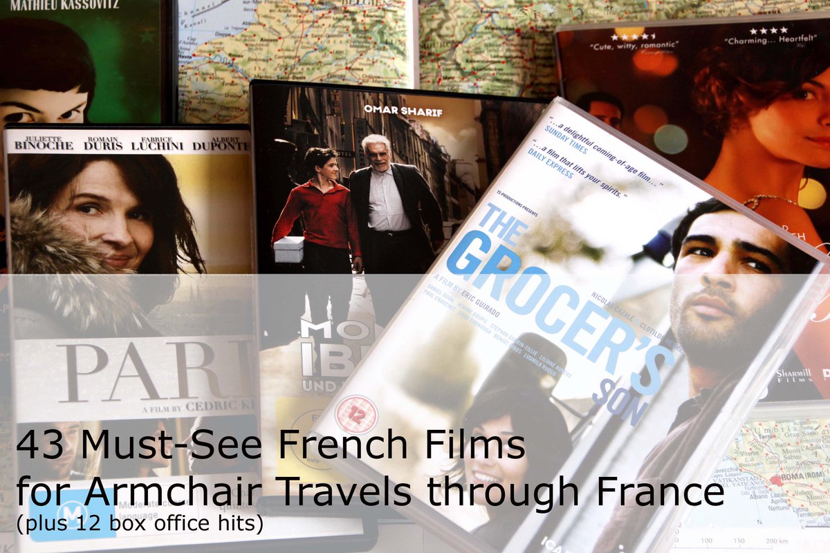 DoroLef's tweet photo. Do you like France?
43 Must-see French Films for armchair travels through France (plus 12 box office hits) https://t.co/9yLlexQXZb
#ArmchairTravel #CultureTrav #JaChat #TRLT https://t.co/Hl64R2wcFu