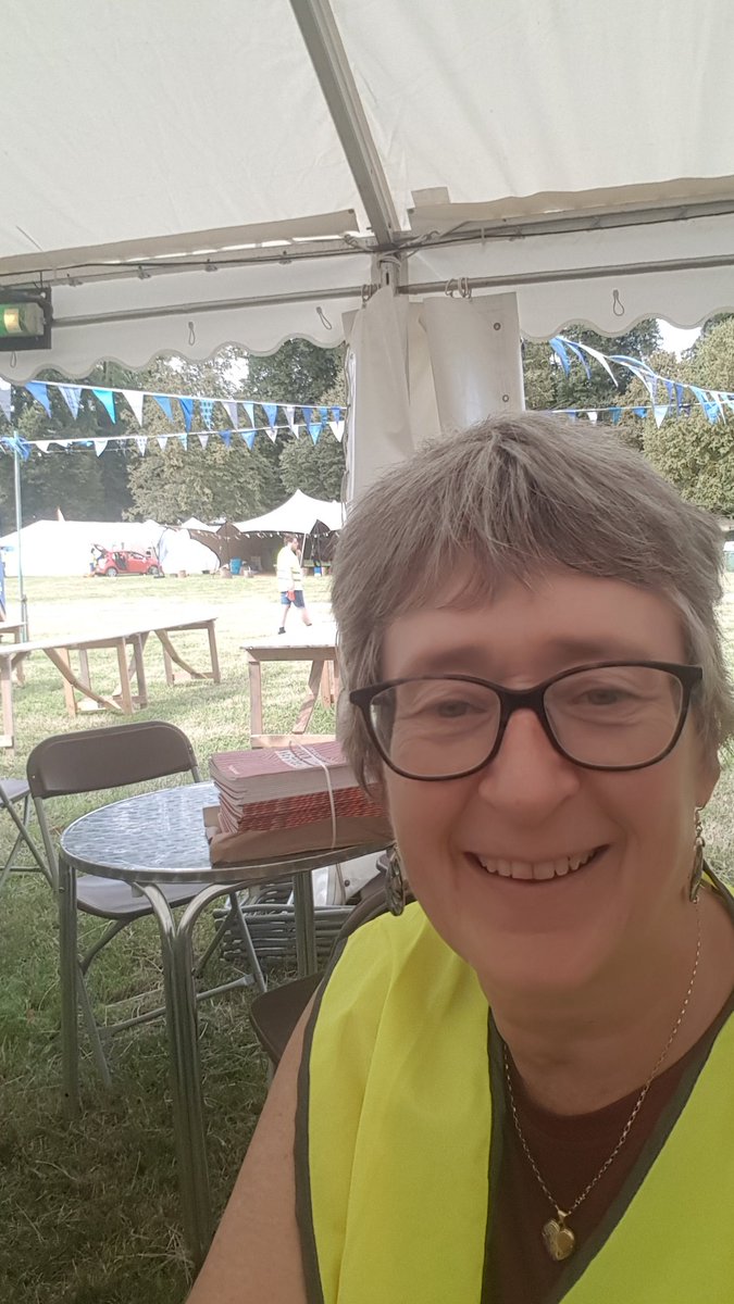 Site preparations underway for #greenbelt2023. Festival opens tomorrow. YoURCafe well stocked and well staffed with friendly #volunteers @UnitedReformed
