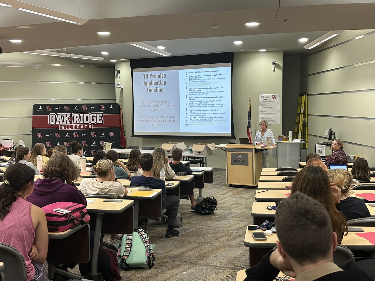 First major Senior event for the @ORHSClassof2024! Senior Seminar was led by Mrs. Foster today! It’s getting real that graduation is coming……🎓