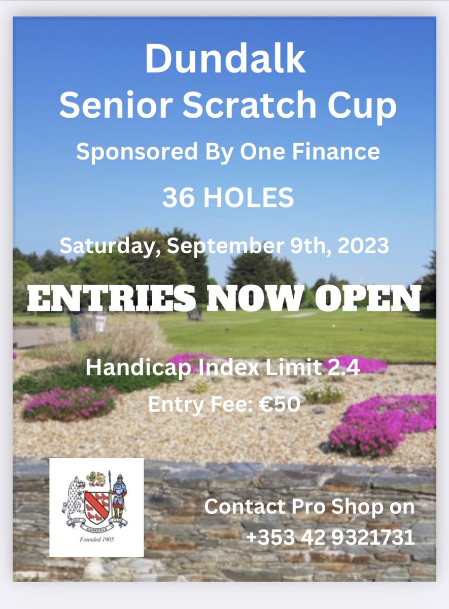 NealMacKell's tweet photo. Dundalk Senior Scratch, Saturday the 9th of September. 

Enter 0429321731 https://t.co/9ehapOtdbz