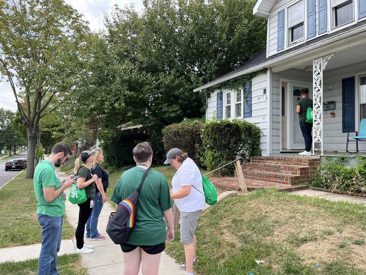 RebelsSHHS's tweet photo. Staff participated in our community blitz this afternoon &amp; are excited to welcome students back to South High on Monday! #rebelpride #webleedgreen #wcpsmd https://t.co/6QBChg1Ih6
