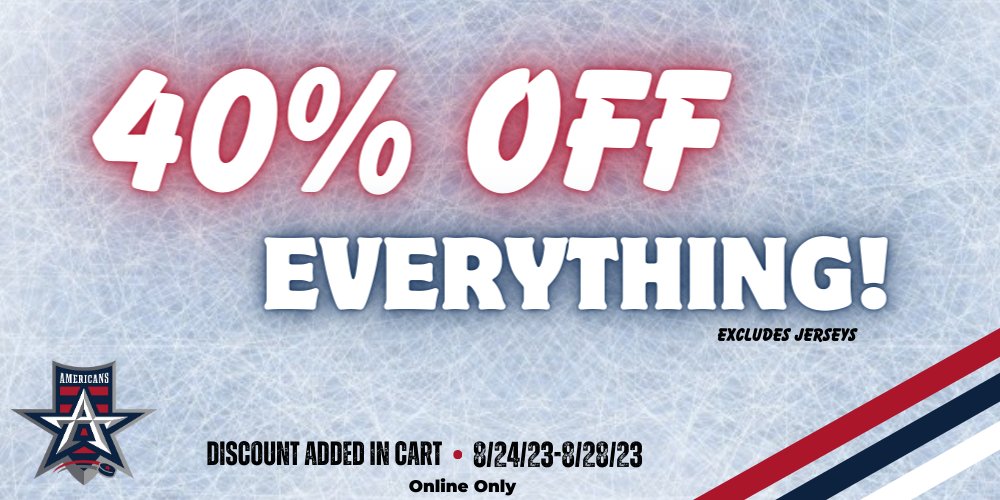 Spend your Saturday online shopping with the Allen Americans
shop.allenamericans.com 
#RedKingdom🇺🇸 #ALN15