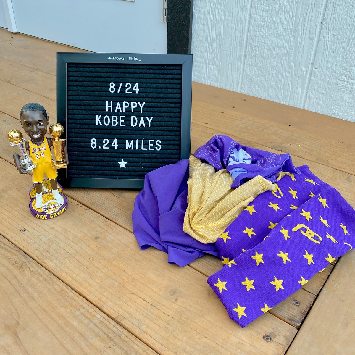 A two-day tribute.  🖤🐍

💜 8/23 #HappyBirthdayKobe
💛 8/24 #KobeDay