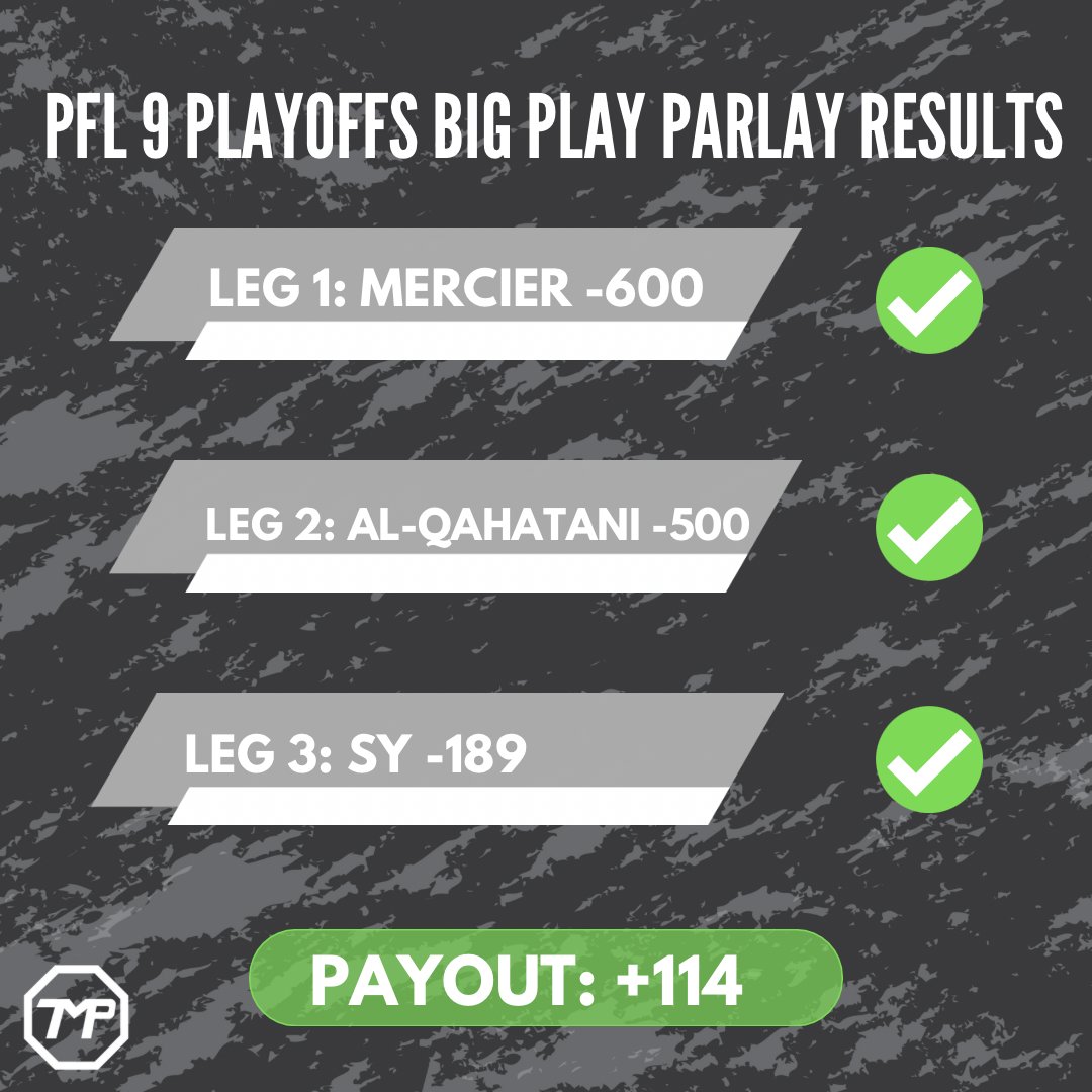 💰PFL 9 PLAYOFFS BIG PLAY PARLAY RESULTS💰

#pfl #ufc #mma #sports #sportsbetting #sportsbettingadvice #sportsbettingtips #mmabetting #mmanews #gambling #bets #bigplayparlay #danawhite