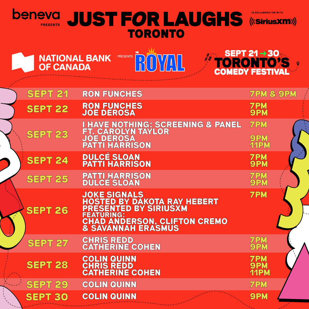 Brace yourselves for the ultimate comedy extravaganza – the renowned Just For Laughs Festival is hitting The Royal Theatre from September 21st to 30th!
Circle those dates, rally your pals, and get ready for an evening of unadulterated amusement.
Tickets available in our bio!