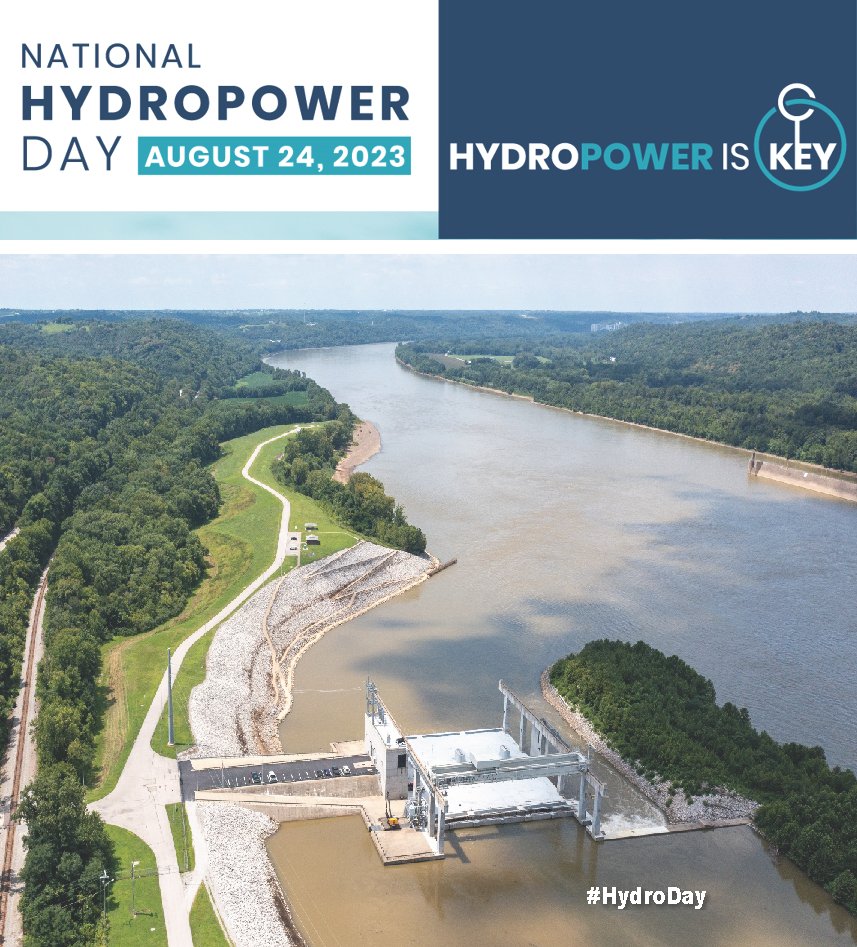 HamiltonOh's tweet photo. Today is National #Hydropower Day! For years, hydropower has supplied our nation with reliable, affordable, clean energy. The City owns and operates three Hydroelectric Plants: Greenup, Meldahl and Hamilton Hydro. To learn more: https://t.co/uQ5k7EwAVJ
#HydroDay #HydroisKey https://t.co/8VqjE2QjQG