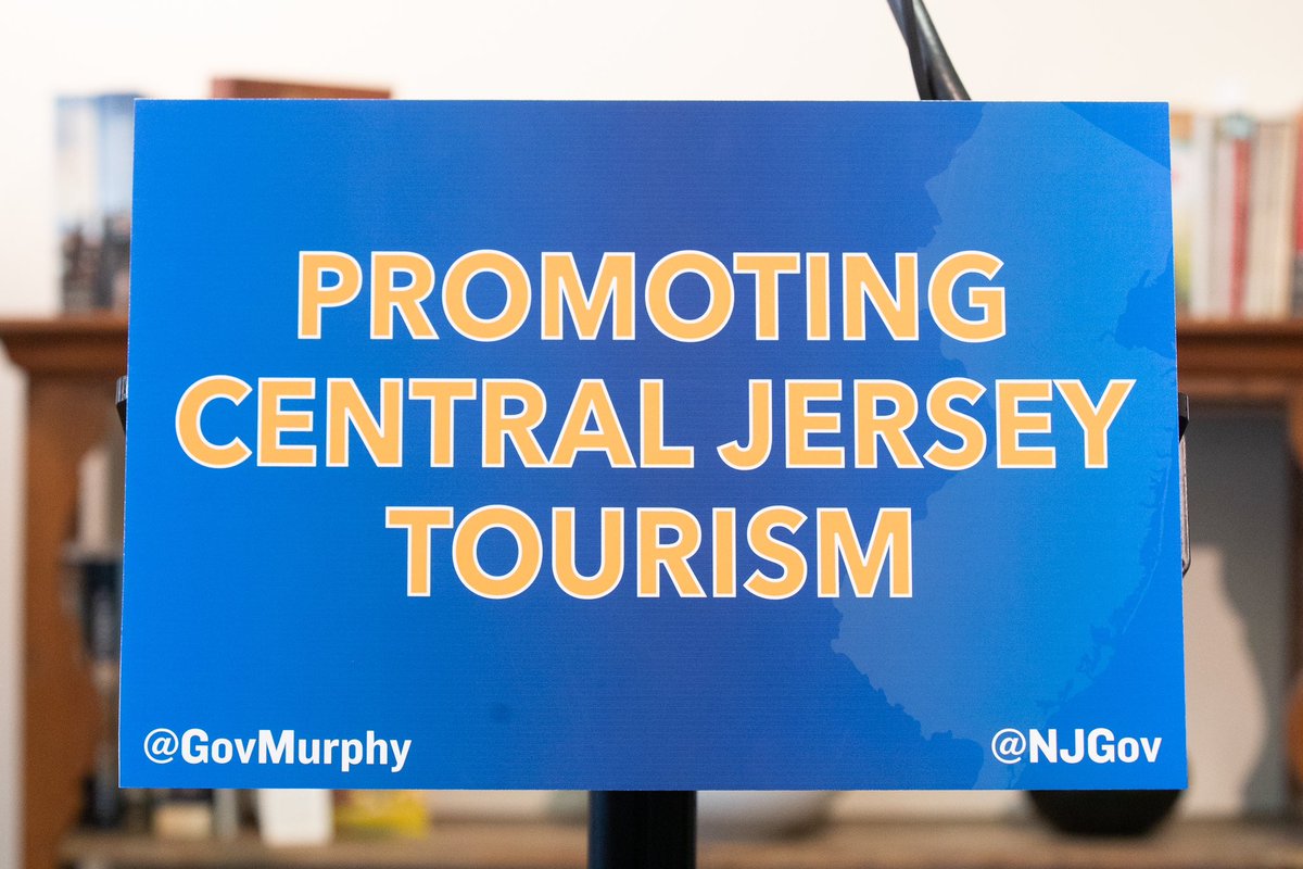 GovMurphy's tweet photo. Today, we settled the debate once and for all that Central Jersey exists by designating the area — rich in American history, innovation, and the outdoors — as an official tourism region of the Garden State.
 
If you're making travel or vacation plans, come visit Central Jersey! https://t.co/MMN2byHXaB
