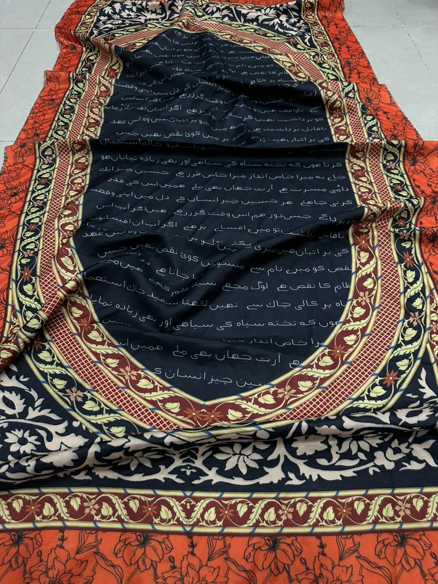 summandar01's tweet photo. #SDPK
#SD_Collection
The Wait is Over!
*Amouage Waves *
Trending Art Shawls
✨Featuring Urdu Poetry All Over The Stoles Some OF URDU Word 🖋️
UFPK02
*Available in New Vintage Colors*
Get Yours Before it Runs Out Of Stock!
*Fabric:* Silk Wool
*Size:* 2.5 meter
rate:1850* https://t.co/WRtTxE9dX9