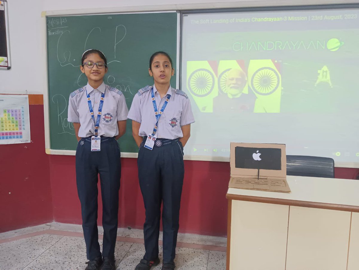 seepsethi's tweet photo. From PM Modi's vision to students' enactment, a voyage through Chandrayaan-3 unfolds in the classroom!
@BBPSMV @vividh87 @cbseindia29 @isro @PMOIndia https://t.co/JcOlo2OE2b