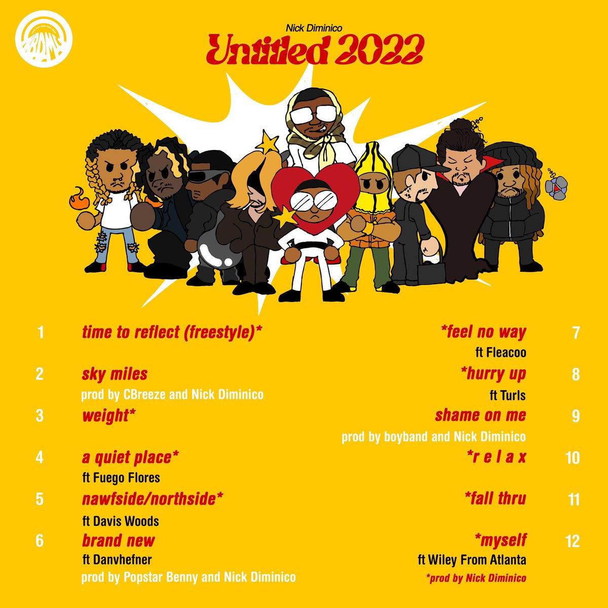 illroots's tweet photo. Listen to @nickdiminico’s brand new project titled ‘Untitled 2022’

https://t.co/XQR6ECABy5 https://t.co/OQqQT6SuFO