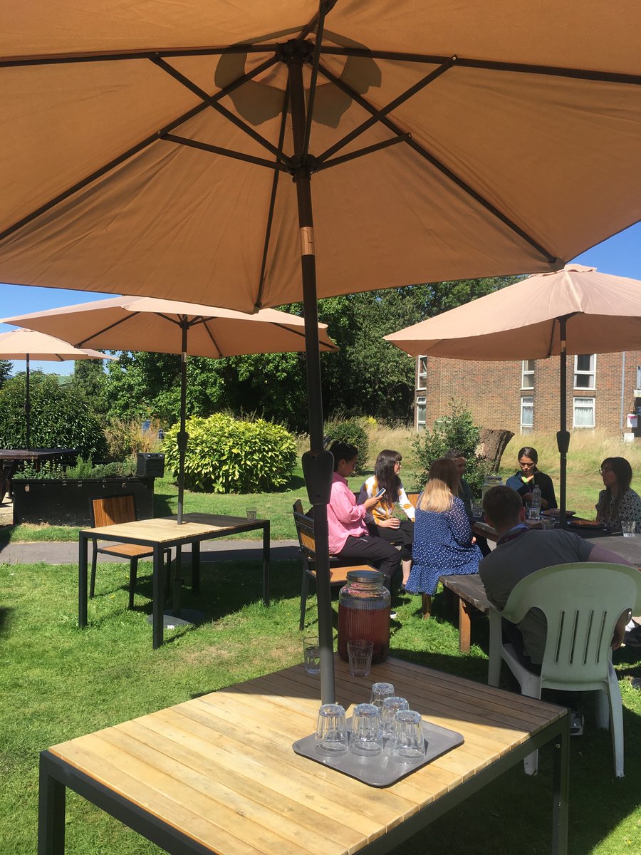 The loveliest lunch break at GUTS café this week. 🌞 @ADRU_Bethlem #BethlemRoyal #OTteam