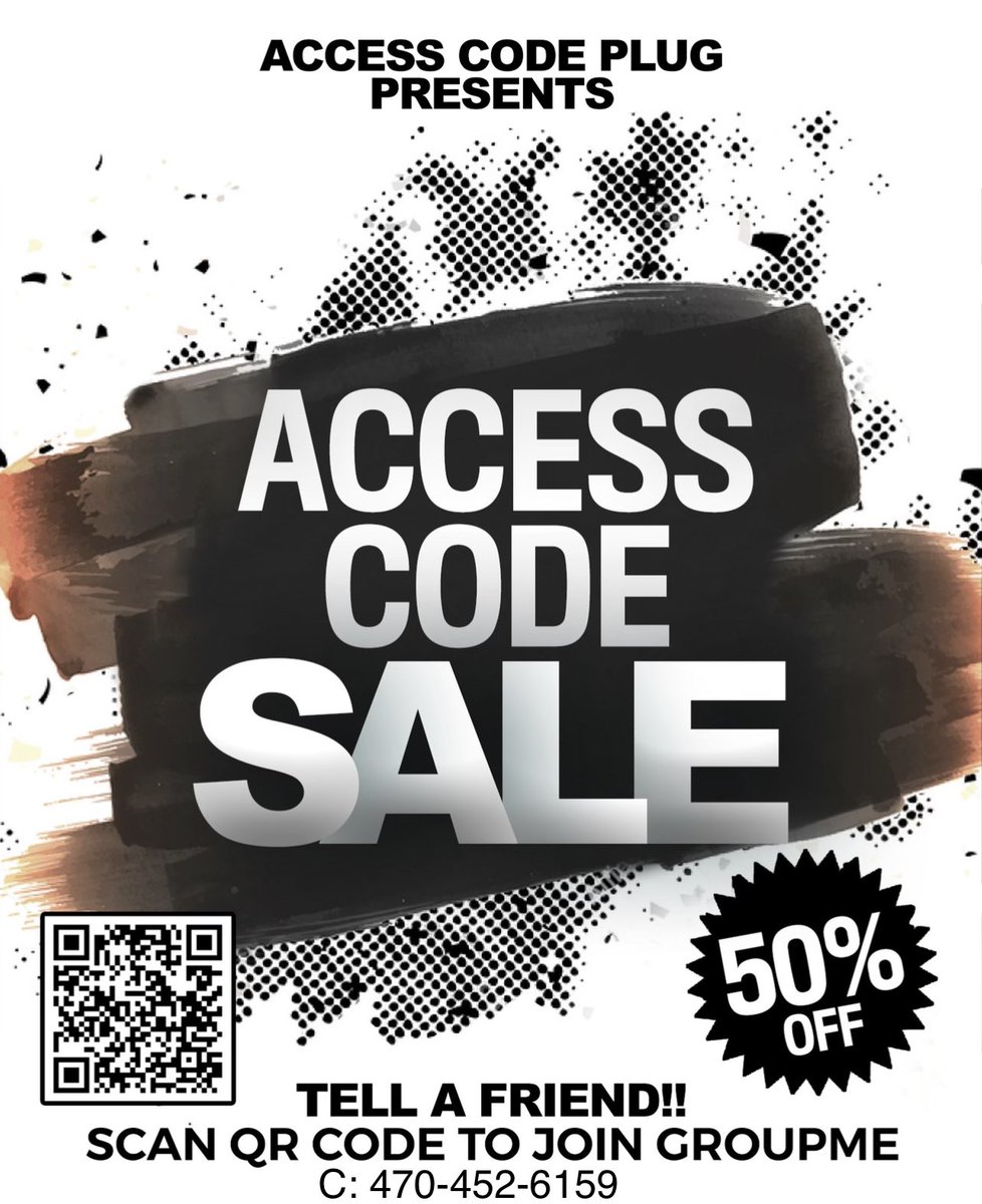 bigdomKL's tweet image. Y’all lock in with @accesscodeplug1 any classes that y’all need access codes for he can get them for y’all for 1/2 off that price‼️ Vouching