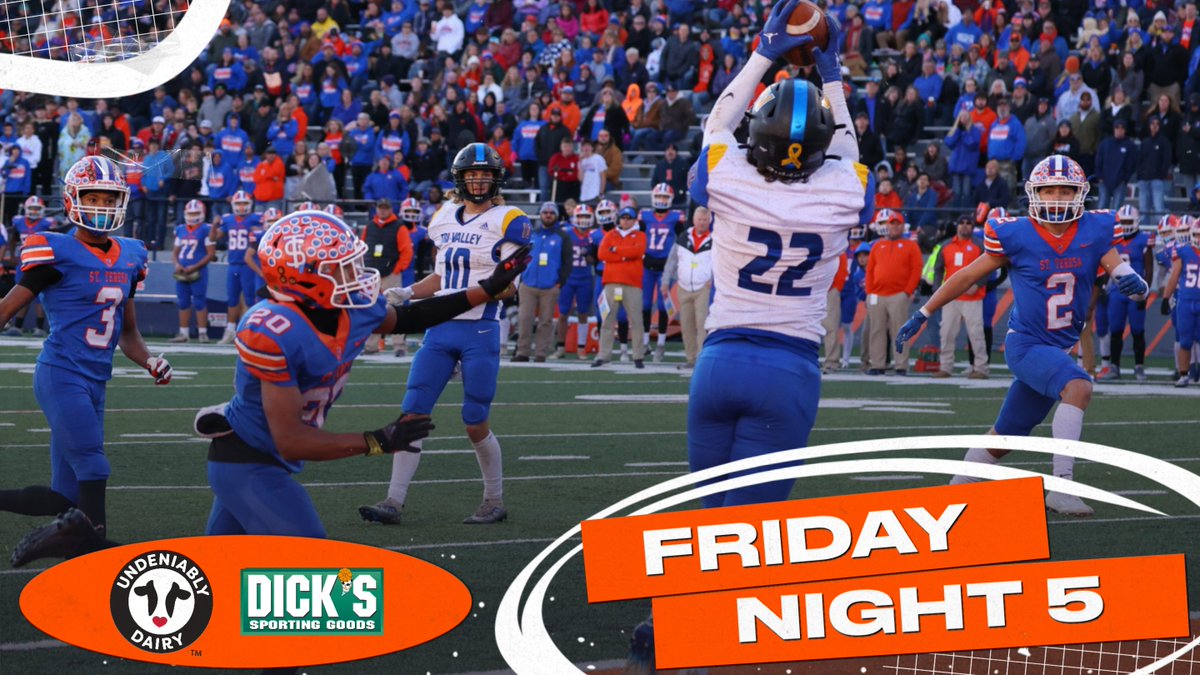 🏈💡5⃣ Friday Night 5 is back! Undeniably Dairy & DICK'S Sporting Goods team with the #IHSA to bring fans the Top 5⃣ plays of the week, with the #1 play taking home a @DICKS gift card! 🔗More on FN5▶️ ihsa.org/News-Media/Ann… 🔗2022 FN5▶️ ihsa.org/IHSA-State/IHS… #FridayNight5