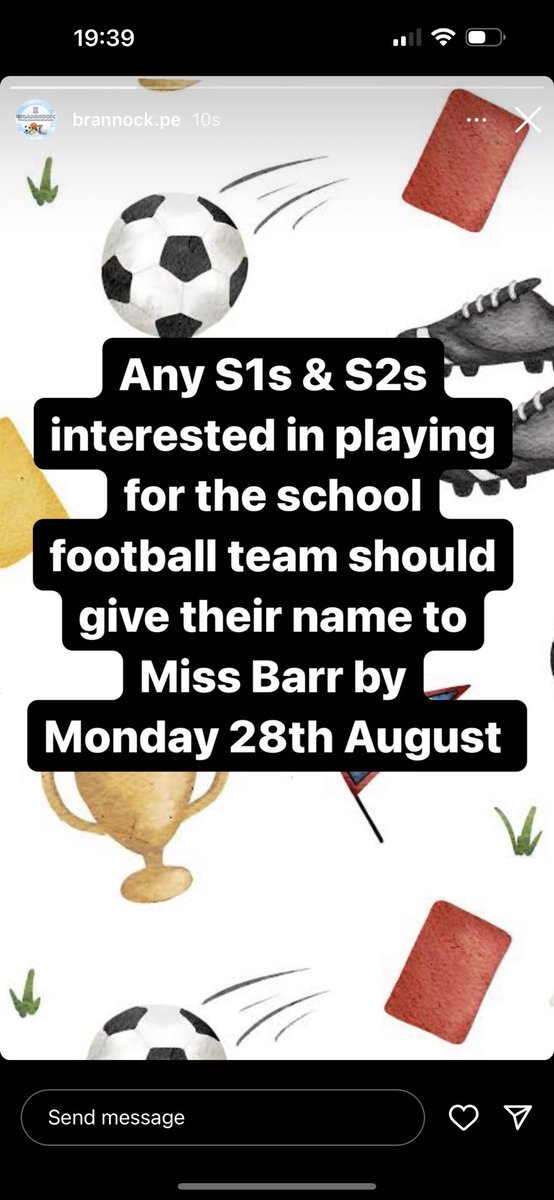 ATTENTION ALL <a href="/brannock_high/">Brannock High School</a> S1 &amp; S2 pupils ⚽️⚽️⚽️