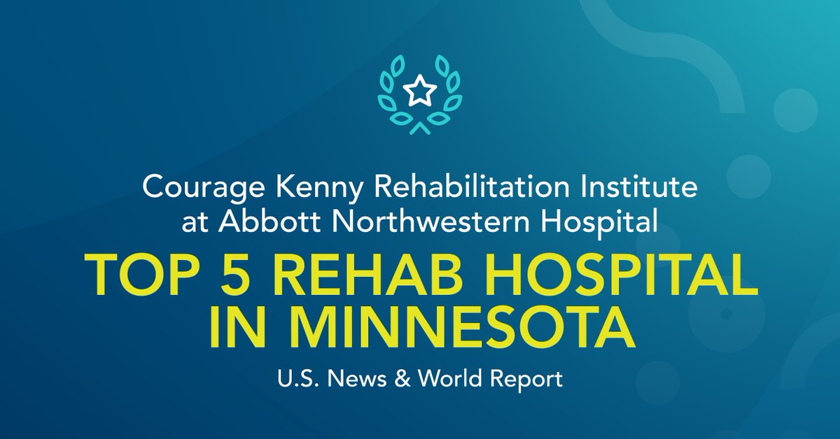 Abbott Northwestern Hospital (@anwhospital) on Twitter photo Courage Kenny Rehabilitation Institution at Abbott Northwestern was named a top 5 rehab hospital in Minnesota by <a href="/usnews/">U.S. News & World Report</a>.
It is an honor to be recognized for our dedication to providing health care services that help improve lives.
<a href="/BeckersHR/">Becker's Hospital Review</a>
beckershospitalreview.com/rankings-and-rโฆ Courage Kenny Rehabilitation Institution at Abbott Northwestern was named a top 5 rehab hospital in Minnesota by <a href="/usnews/">U.S. News & World Report</a>.
It is an honor to be recognized for our dedication to providing health care services that help improve lives.
<a href="/BeckersHR/">Becker's Hospital Review</a>
beckershospitalreview.com/rankings-and-rโฆ
