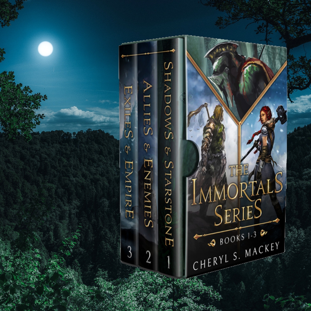 The Immortals Series by Cheryl S. Mackey
Books 1-3

No memories. No people. No answers.

buy.bookfunnel.com/t4nws2q20x?tid…

#epicfantay #epicfantasyseries #fantasybook #fantasybooks #theimmortals #theimmortalsseries #cherylsmackey