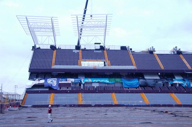ADNMORADO's tweet photo. 🚨 “Estamos comenzando a considerar seriamente un estadio nuevo." Gustavo Chinchilla a Columbia.

📌 Se baraja como posibilidad terrenos en inmediaciones del Conservatorio Castella. 

📌 Aforo para aproximadamente 27.000 personas. 

Cambiarían la Cueva por un estadio 🏟 nuevo?? https://t.co/JtKKpa5cyg