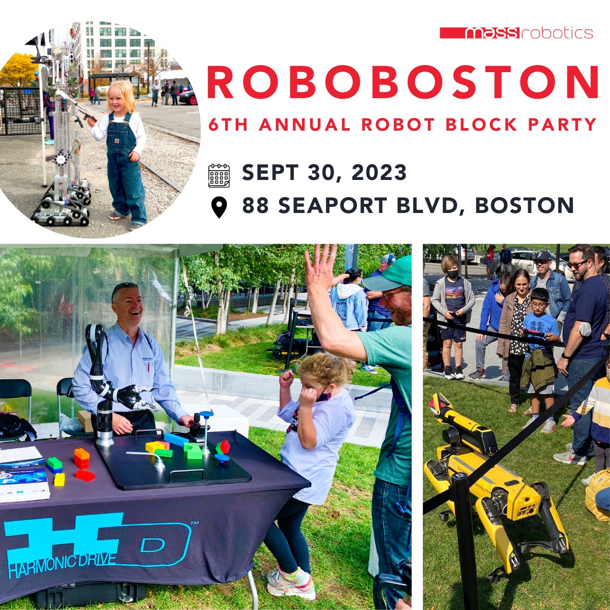 Join us for #RoboBoston: 6th Annual Robot Block Party 🤖🌟 #Free &amp; Open to the public! Get your ticket here>> eventbrite.com/e/roboboston-6…