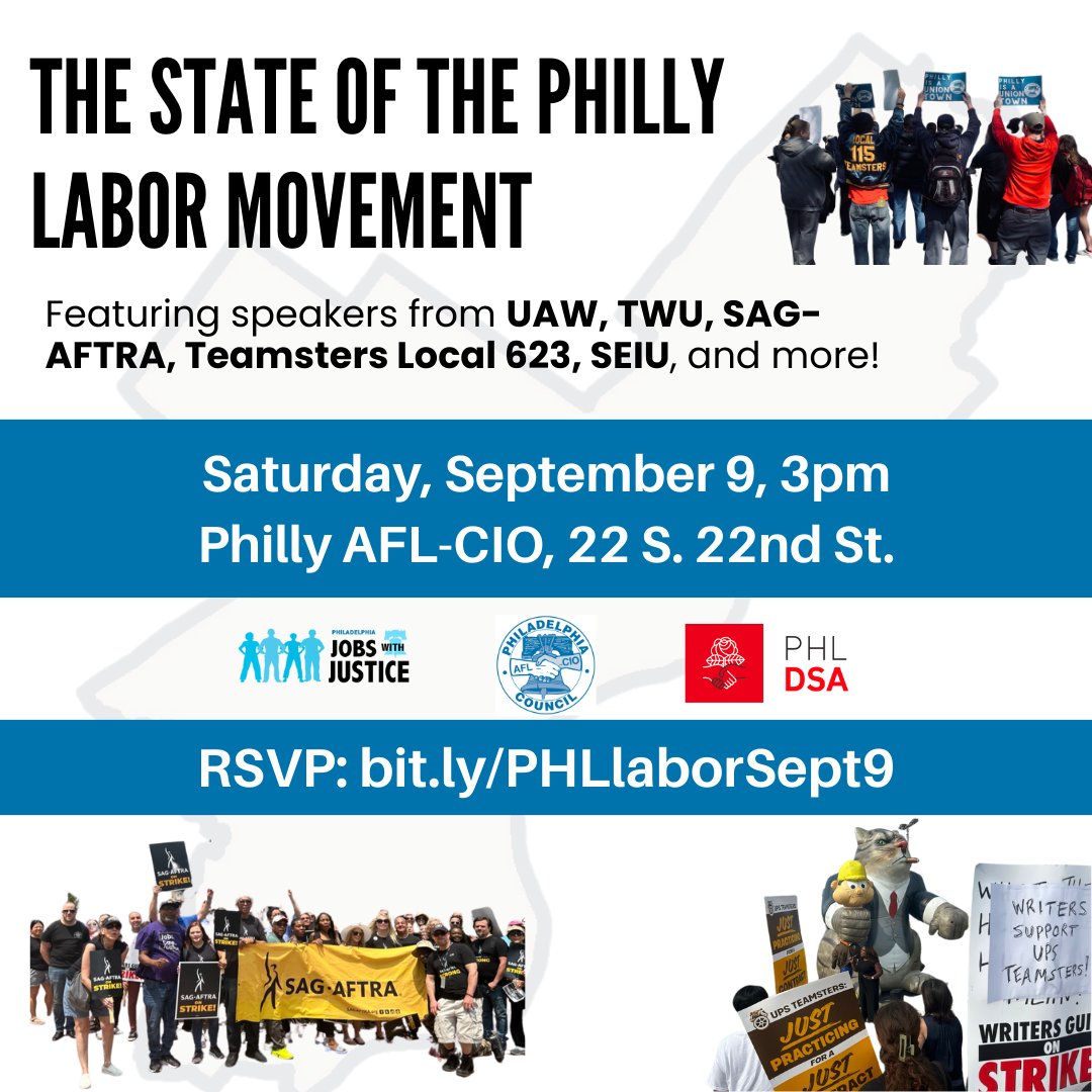 jana_korn's tweet photo. there is so much fire 🔥 in the labor movement right now, it is almost impossible to keep up!! 

that's why @PhillyAFLCIO is teaming up with @PhillyJwJ and @PhillyDSA to host The State of The Philly Labor Movement. 

join us! register at https://t.co/8W7mABrGhg https://t.co/3pvrOjnnNq