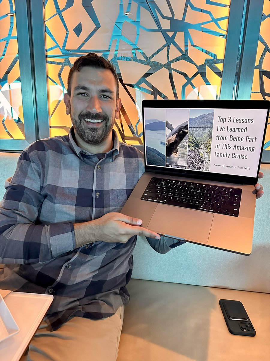 My family started doing PowerPoint presentations at dinner

It is my new favorite thing

I’ll show you what we’ve done and how you can try it

On the 1st day of vacation, I showed a slideshow with notes from my recent trip to Asia

I included a few photos and interesting things