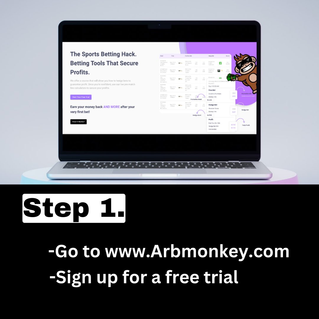 ARBMONKEY_'s tweet photo. Take money from the sports books in three easy steps. Checkout https://t.co/qxE5YIAjfk for more info 🔥

#sports #sportsbetting #betting #bettingtips #bettingexpert https://t.co/KArte9kEZ2