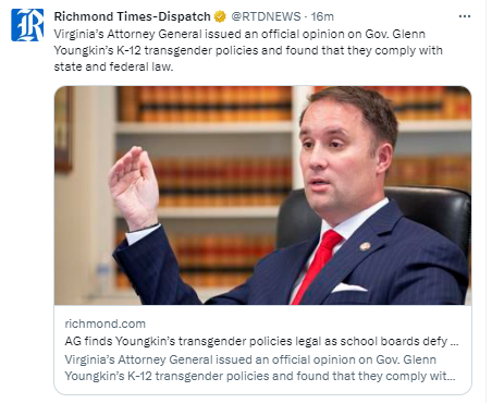 Headline should have been:

"AG Always Finds Everything Governor Does is Legal While Multiple Courts and Other Experts Hold Otherwise"....