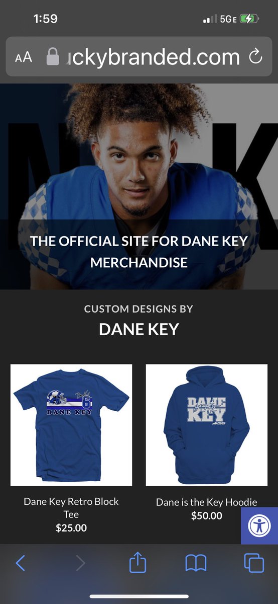 Get your <a href="/DaneKey6/">Dane Key</a> game day gear <a href="/kentuckybranded/">Kentucky Branded</a> before next week’s kickoff😼 New designs💙🏈🤍

kentuckybranded.com/dane-key/