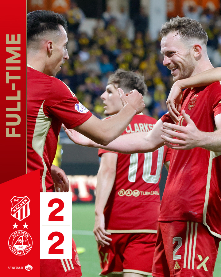 AberdeenFC's tweet photo. All to play for after a brilliant comeback from the Dons. COYR!

#StandFree https://t.co/ufDh1BNnwB