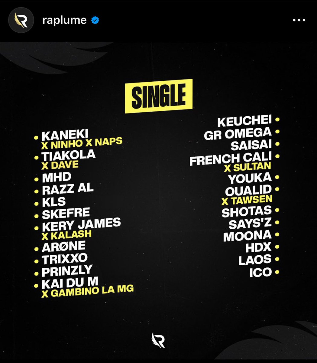 Un grand big up a <a href="/raplume/">RAPLUME</a> 🫱🏼‍🫲🏽⚡️
