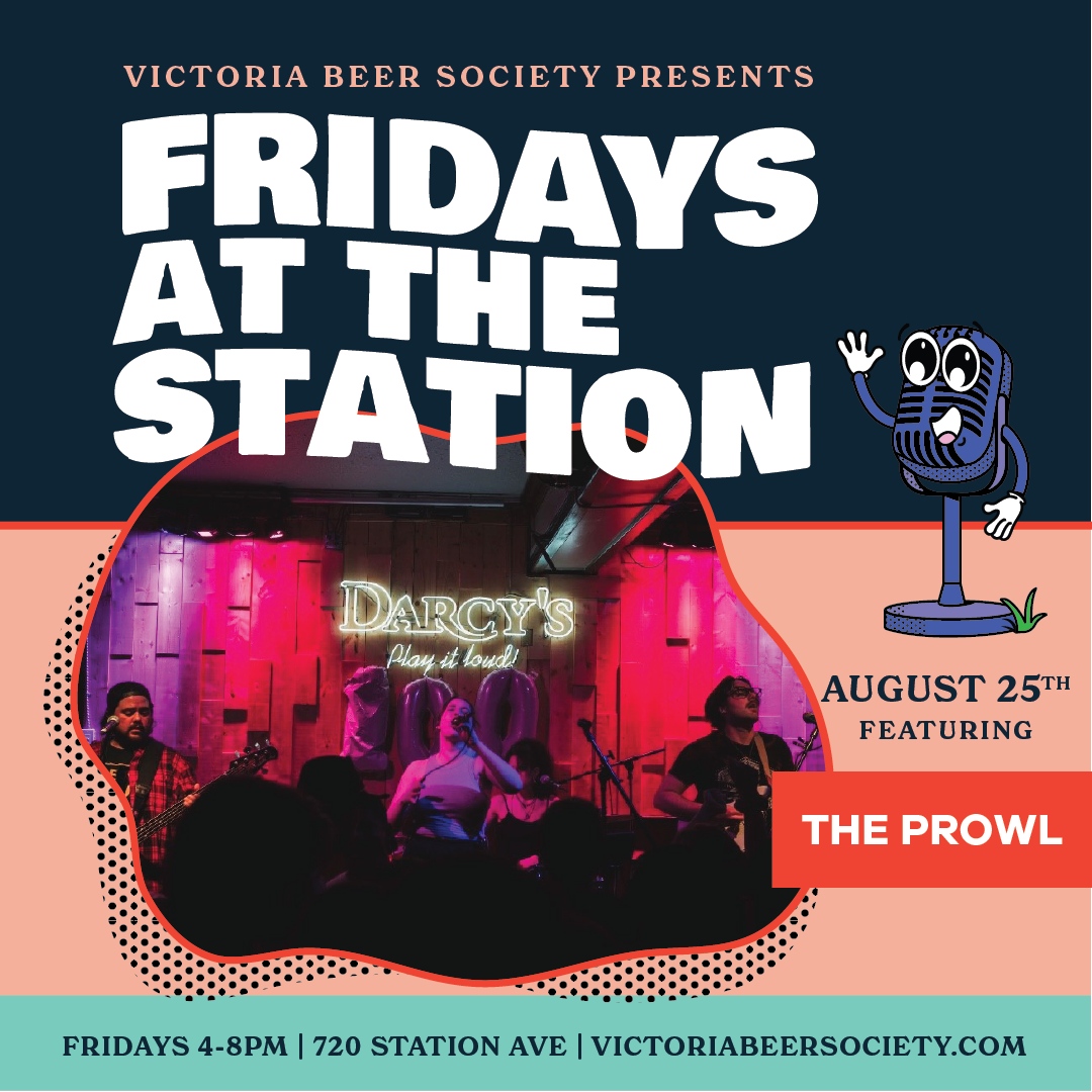 🍻Come on down to Langford Station for another dose of fun and sun. THIS FRIDAY enjoy live music from The Prowl! 🎸🎤 See you there!⁠ 👉️Learn more at VictoriaBeerSociety.com #LangfordStation #Langford #FridaysAtTheStation #VicBeerSociety #victoria #yyjevents #victoriaevents