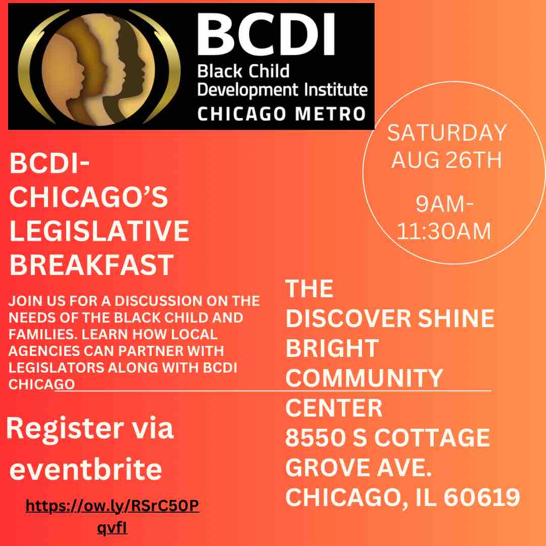 BCDIchi's tweet photo. Happy Thursday BCDI-CHI

We are 2 days away from our Legislative Breakfast on Aug 26th 9am-11:30am!🎉

Please come out to engage with community leaders and legislators on the needs of our black children.

Register for free via eventbrite ⬇️

https://t.co/18T4brSLgw
#bcdichi https://t.co/lg2LMhe3dt