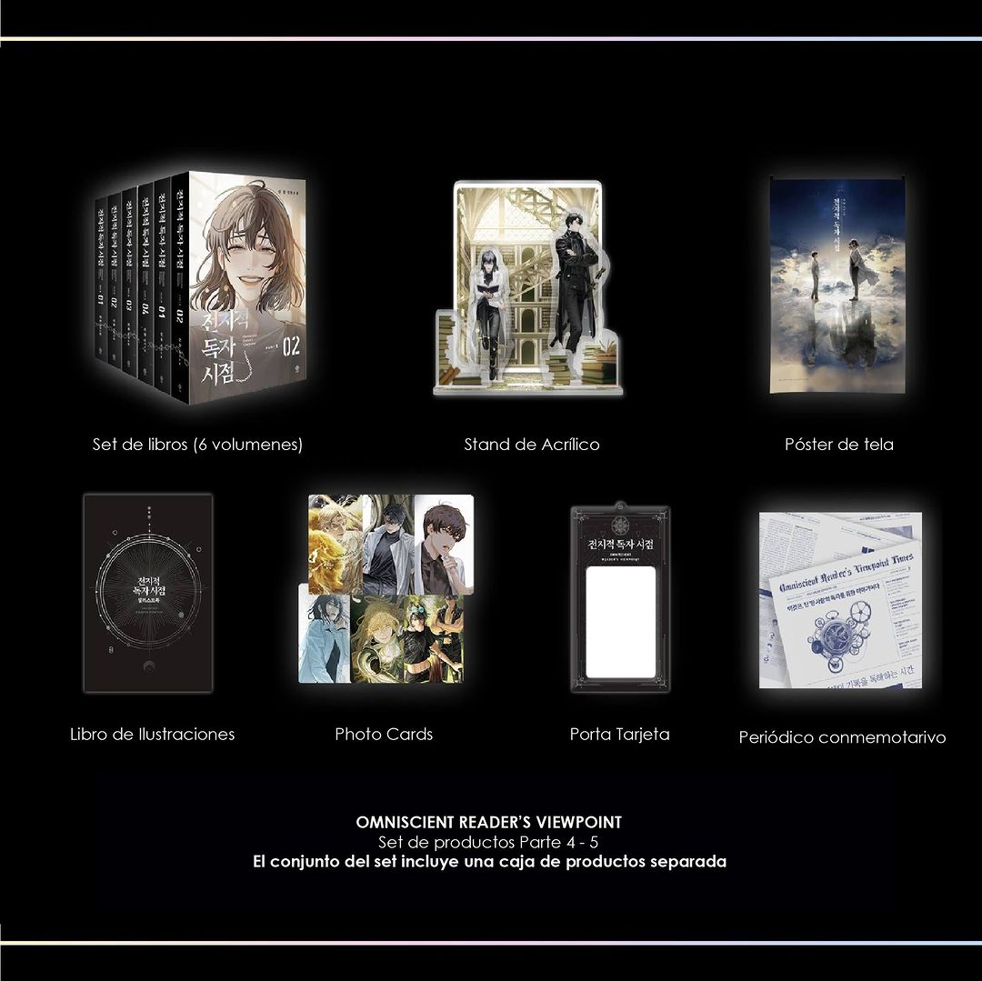 TaeSungeShop's tweet photo. Omniscient Reader's Viewpoint Set Part 4 - 5 Goods Limited Edition

Precio: 206.00 USD

Fecha de salida: 29/08/2023

- Producto importado de Corea -

#ORV #OmniscientReadersViewpoint #OmniscientReadersViewpointpart4 #OmniscientReadersViewpointpart5 #kimdokja #dokja https://t.co/aVsykD09Co