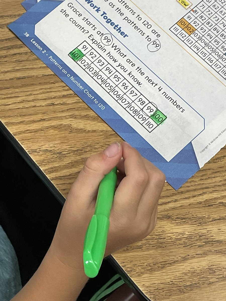 matthewjscott1's tweet photo. Tools can be important in helping us learn new skills! 1st grade Ss @MPSAldrich are using number charts to look for patterns and learn about place value. @MPSElemEd #MPSmathmindset https://t.co/QFEzN94ACy
