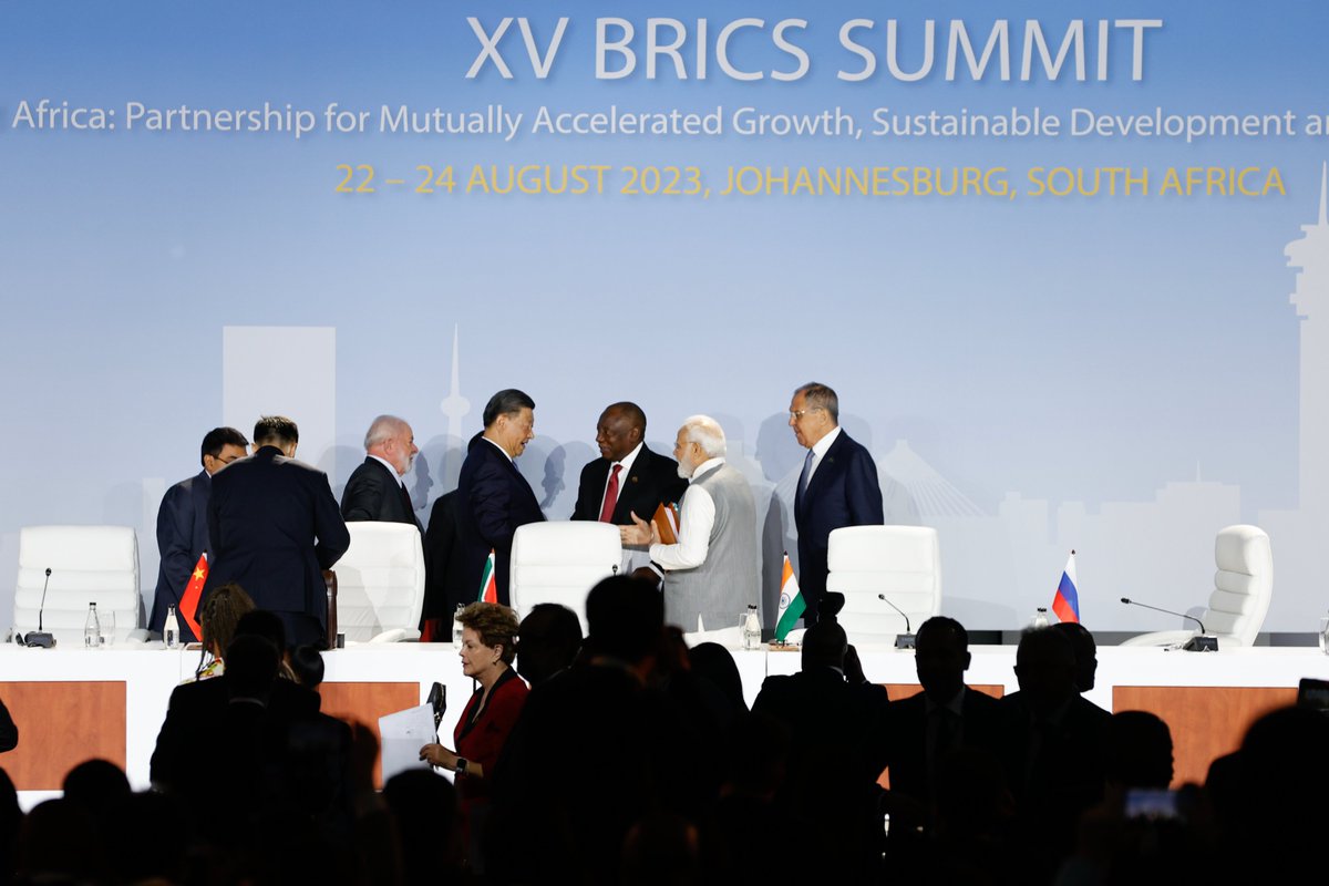 President Xi Jinping noted that the #BRICS expansion is historical. It demonstrates the commitment of BRICS countries to cooperate in unity with all developing countries. It meets the expectations of the international community, and serves the common interests of EMDCs.
