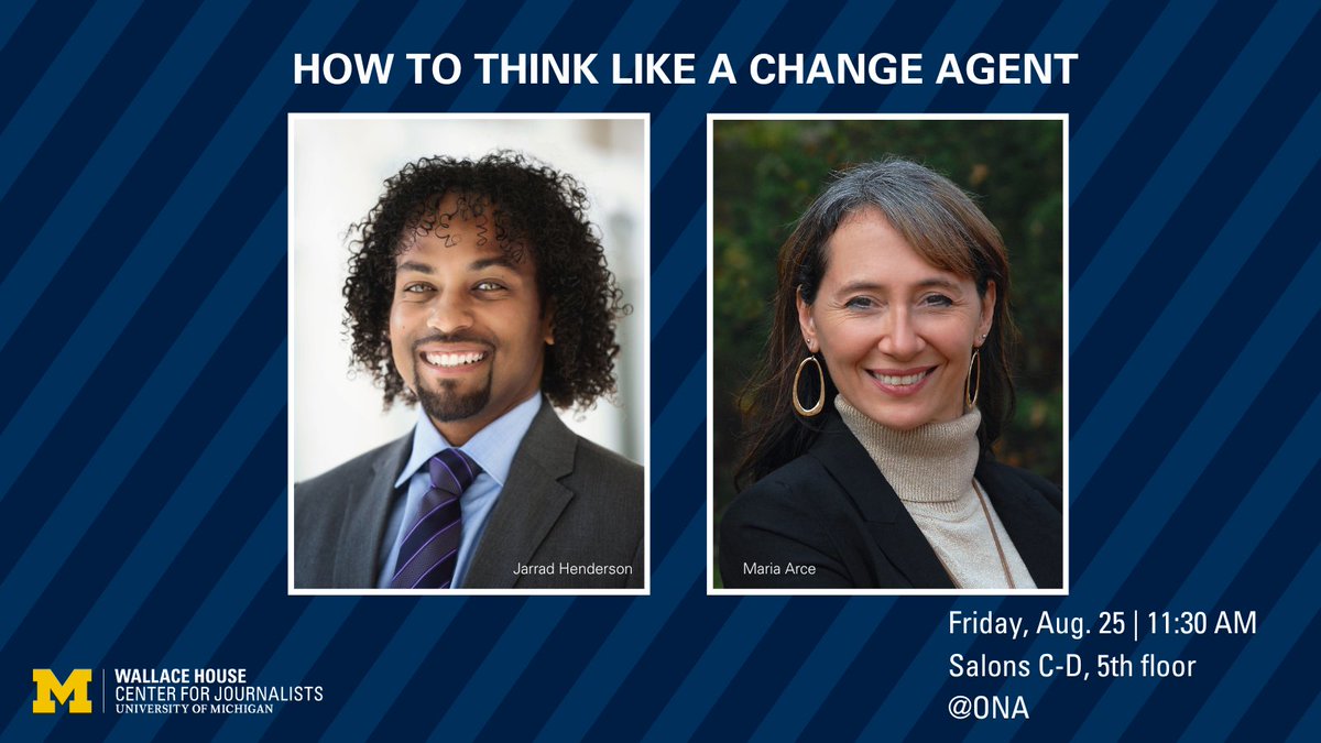 Hey ONA attendees - Join @jarrad_tweets and @Maria_Arce with @lclemetson to discover how a fellowship can help you pursue your big journalism idea and start thinking like a change agent. Friday, Aug. 25|11:30 AM|Salons C-D, 5th floor #ONA23 #KnightWallaceFellowship