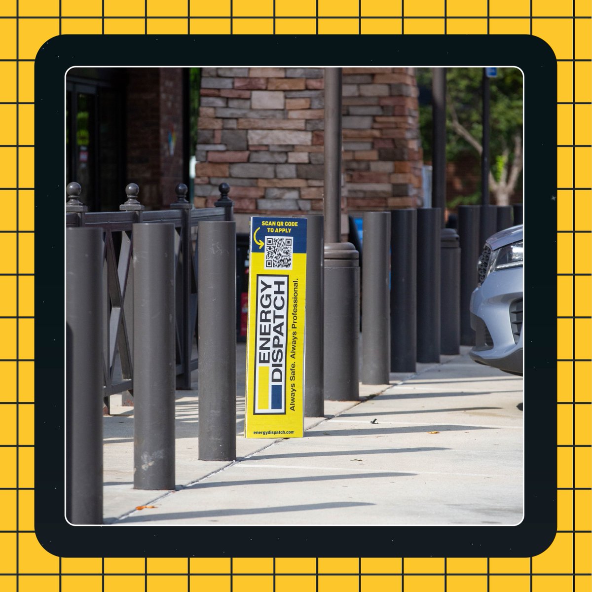 Check out how we're revving up the signage game. 🏁 We're boosting the Racetrac experience with captivating POP displays and dimensional showcases around concrete bollards, making an impact that can't be missed.🚀