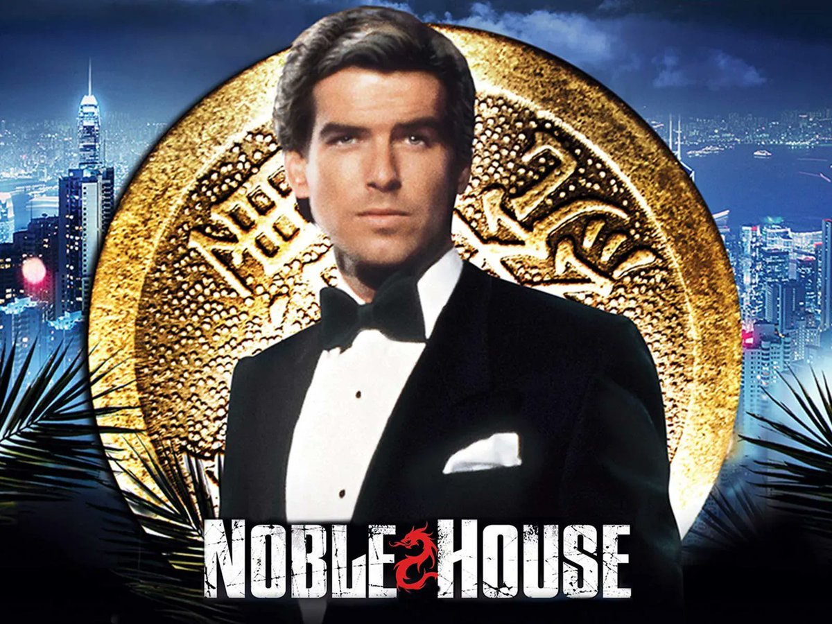 TalkingPicsTV's tweet photo. Power, secrets, adventure... murder! 10:05pm #PierceBrosnan #DeborahRaffin #BenMasters NOBLE HOUSE (1988) Part One. (Part Two next Thursday at 10:05pm) #TPTVsubtitles https://t.co/vcHJnpsI6M