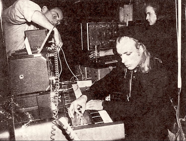 Roedelius, Eno & Moebius, Fabrik, Hamburg-Ottensen, 1974. #krautrock