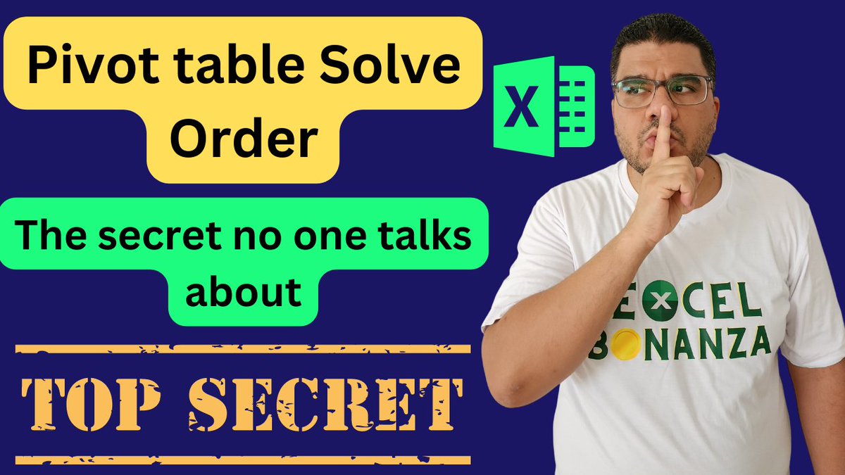 ExcelBonanza's tweet image. 🧩 Unlock the hidden secret of Excel&apos;s Pivot Table Solve Order! Ensure your calculations are always spot-on and join the ranks of elite Excel users. Watch this video and unravel this game-changer! 

🔗Link: tinyurl.com/4kem6tny

 #ExcelTips #PivotTable #ExcelBonanza