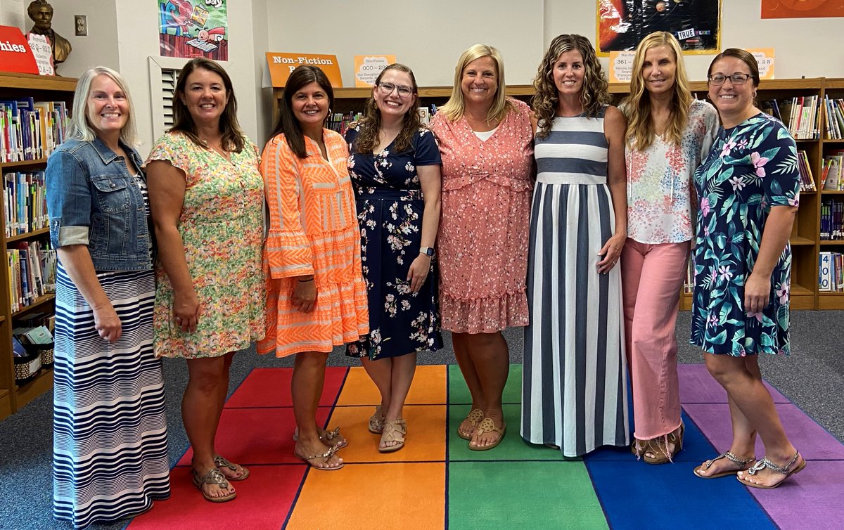 Meet our Kindergarten Team: Mrs. Morrison, Mrs. Childs, Mrs. Balzano, Mrs. Walker-Greenbaum, Mrs. Akers, Mrs. Sis, Mrs. Bosley, &amp; Mrs. Bonaccorsy 💖