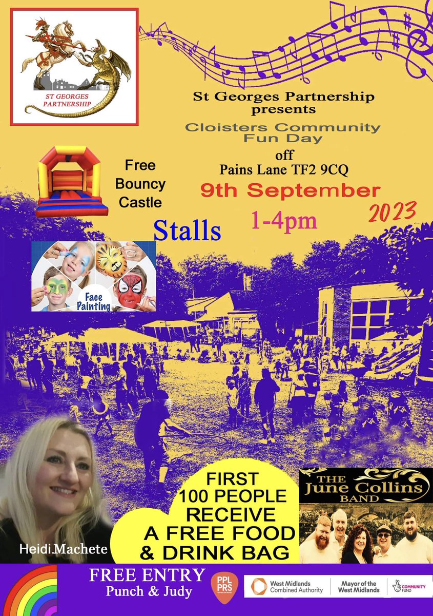 St Georges Partnership brings you a community find day at the Cloisters.
Please join us for fun and entertainment a free event supported by the combined authority mayor community weekend and the national lottery.
For everyone